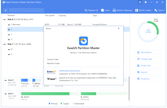 EaseUS Partition Master 15.8 Crack With Serial Key Download 2021
